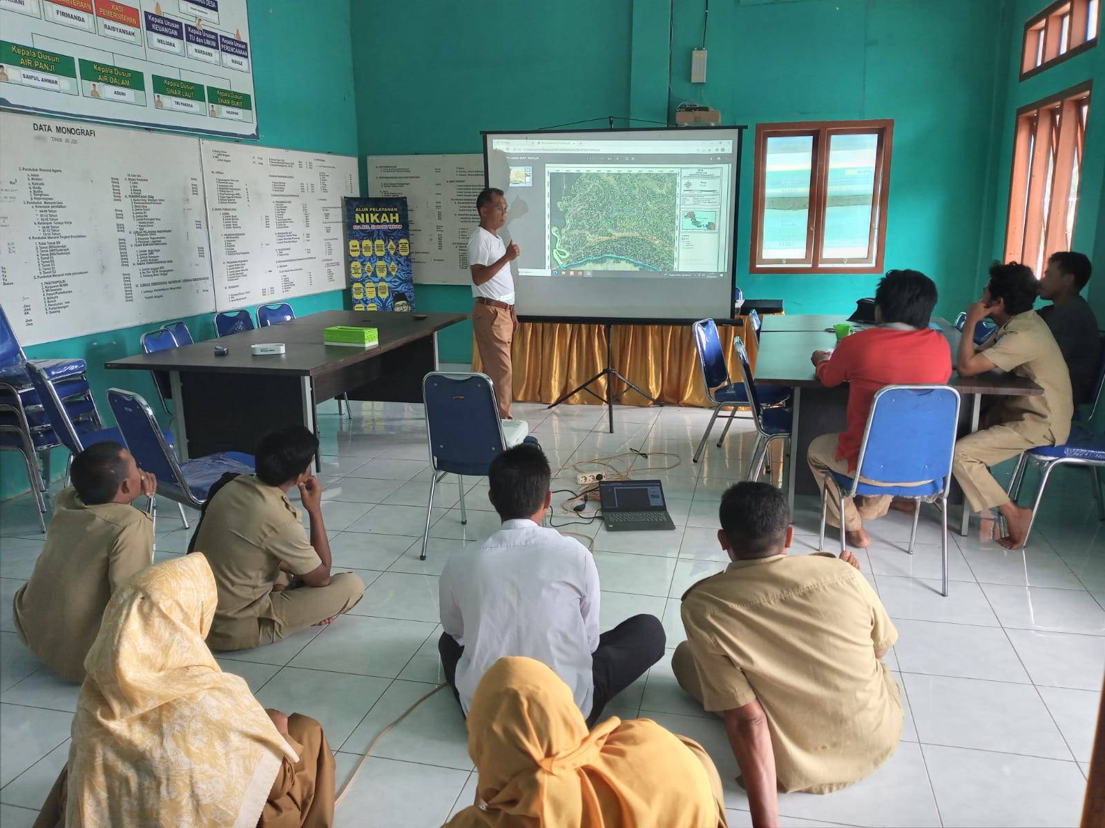Rapat Koordinasi, Persentasi Peta Sawah Irigasi Tentang Pembangunan Pariwisata