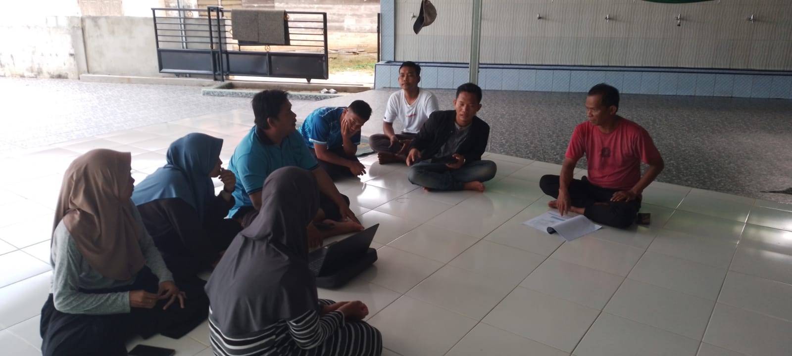 Rapat Koordinasi safari dakwah ramadhan dimasjid Al-Muttaqin desa bukit terak